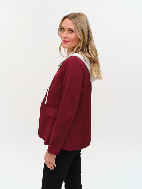 Drew Blazer Burgundy - Six Fifty