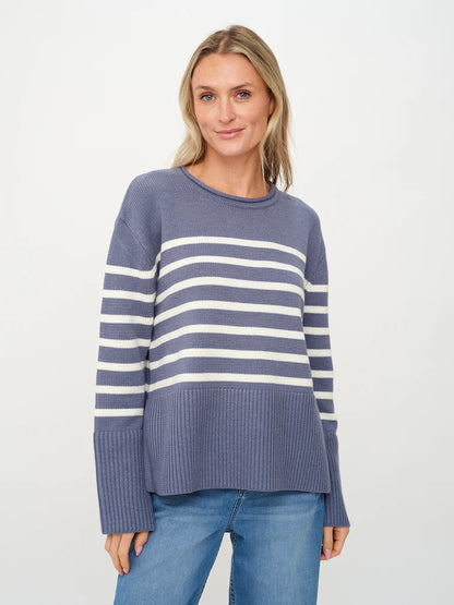 Geralyn Sweater Storm Blue - Six Fifty Clothing
