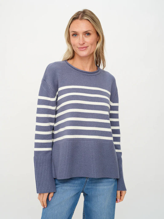 Geralyn Sweater Storm Blue - Six Fifty Clothing