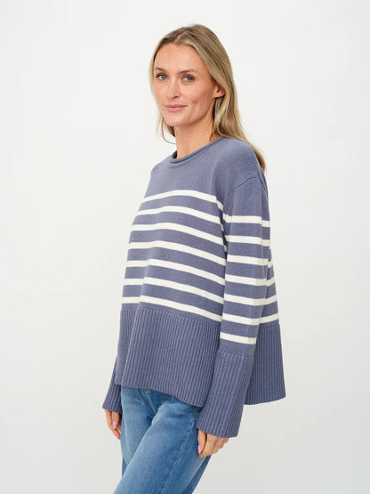 Geralyn Sweater Storm Blue - Six Fifty Clothing
