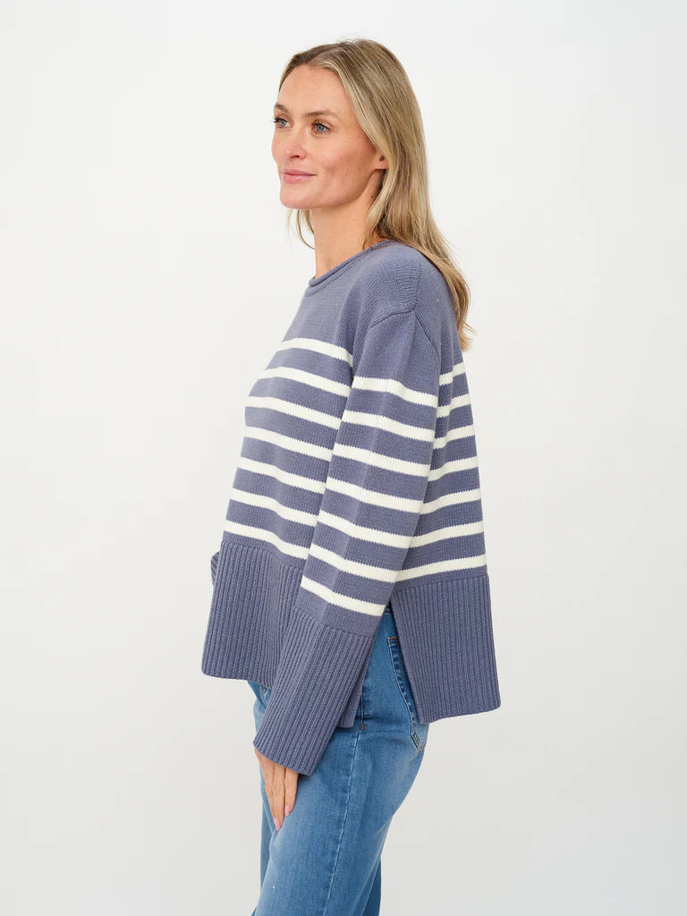 Geralyn Sweater Storm Blue - Six Fifty Clothing