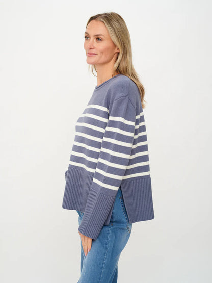 Geralyn Sweater Storm Blue - Six Fifty Clothing