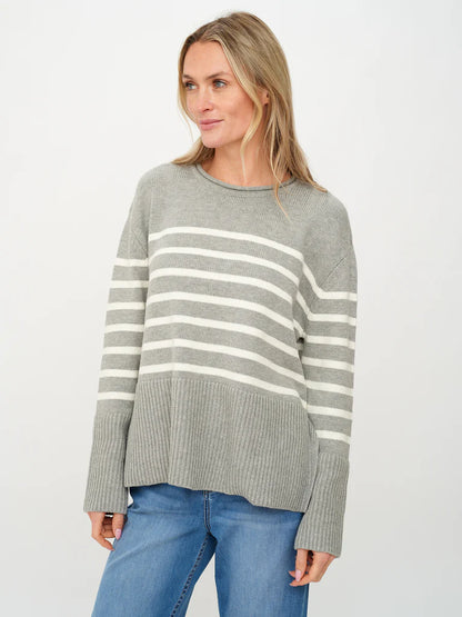 Geralyn Sweater Heather Grey - Six Fifty Clothing