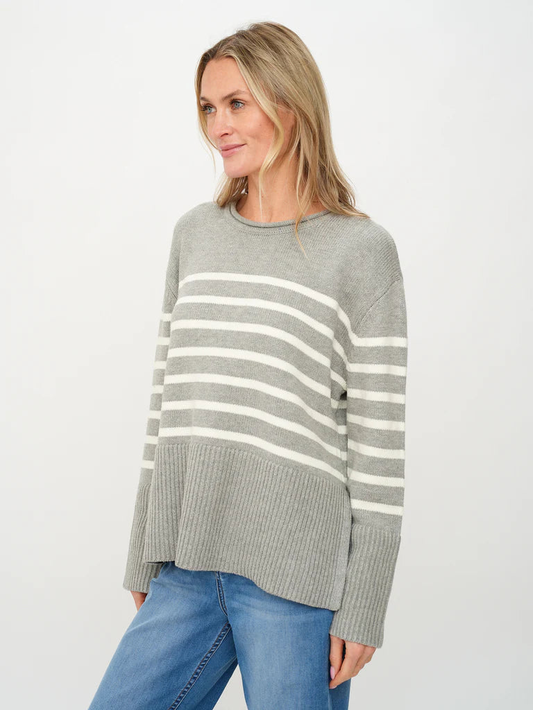 Geralyn Sweater Heather Grey - Six Fifty Clothing