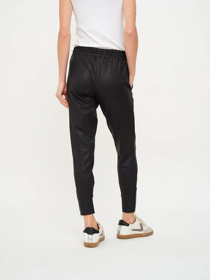 Headliner Coated Jogger Black - Six Fifty Clothing