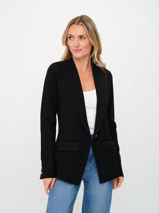 Hillary Blazer Black - Six Fifty Clothing