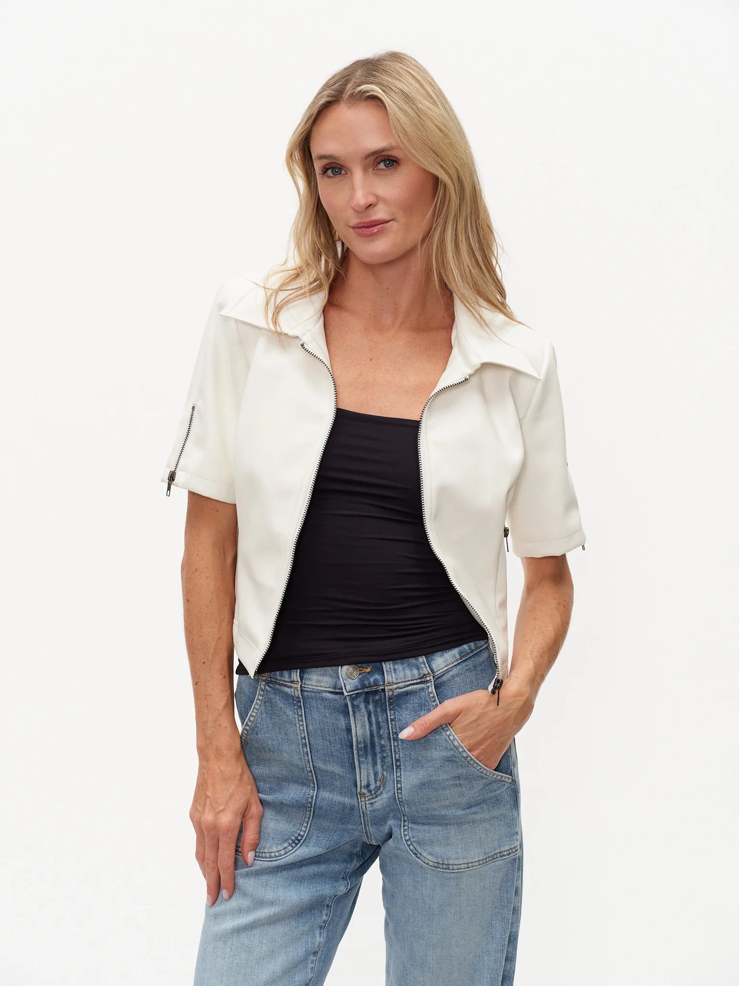 Monroe Jacket White - Six Fifty Clothing