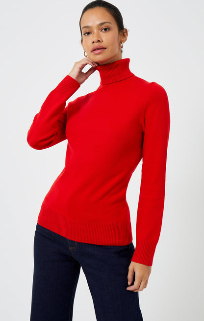 Babysoft Turtle Neck Jumper Mars Red - French Connection