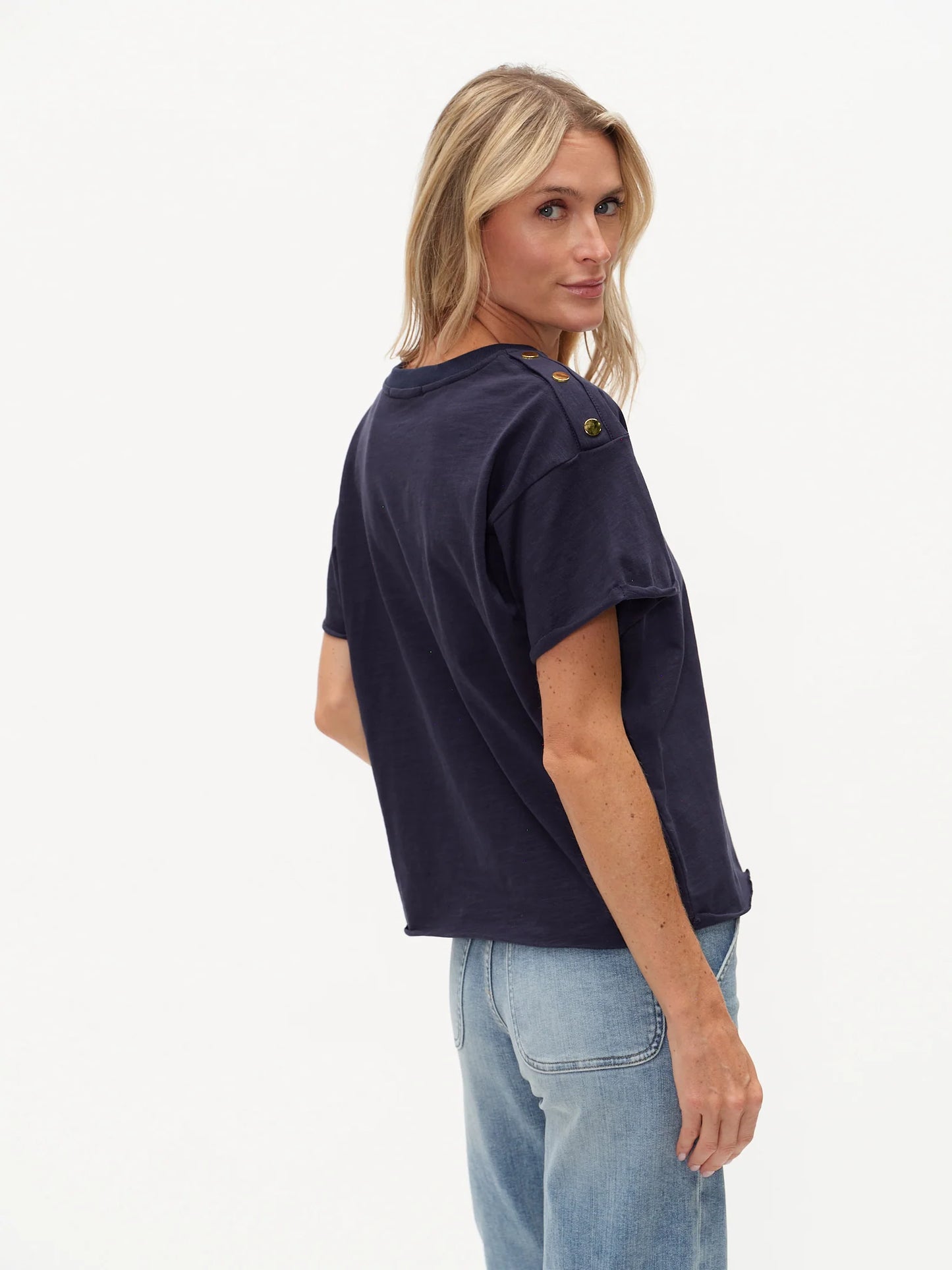 Erin Tee Navy - Six Fifty Clothing
