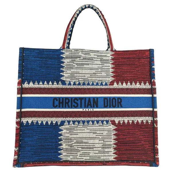 Large Red, White, and Blue Book Tote - Dior – Jackie Z Style Co.