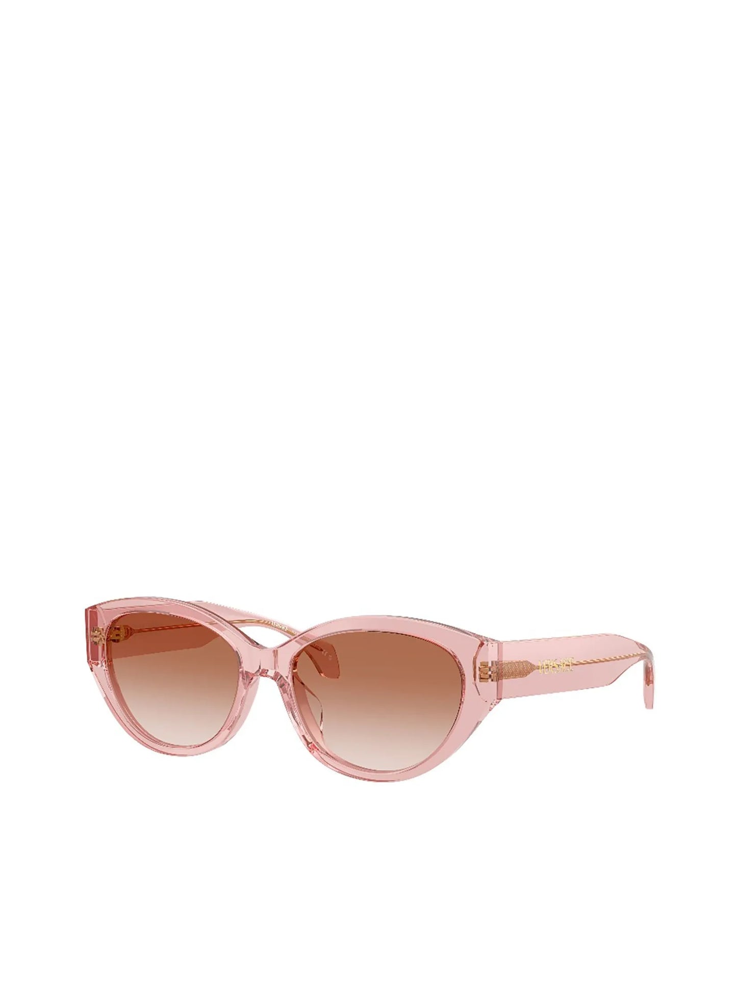 Oval Sunglasses Transparent Peach - Versace
