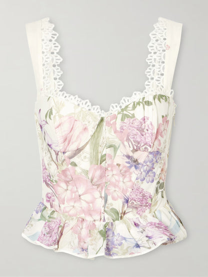 Floret Top Cream Botanic - Charo Ruiz