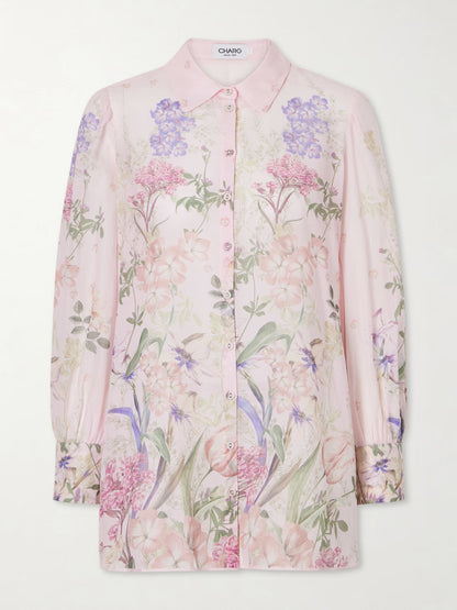 Aster Blouse Pink Botanic - Charo Ruiz