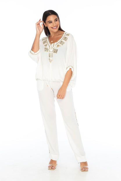 Evening Miami Top Style 2 White - Skemo