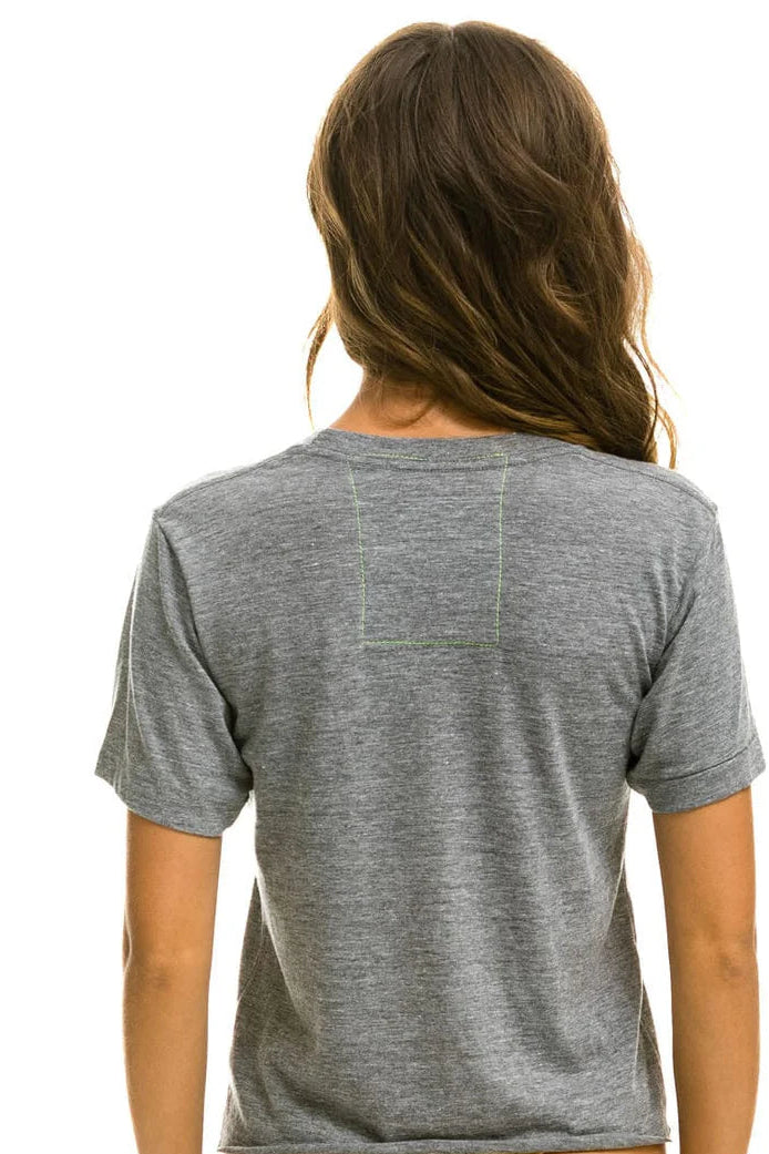Logo Boyfriend Tee Heather Grey - Aviator Nation