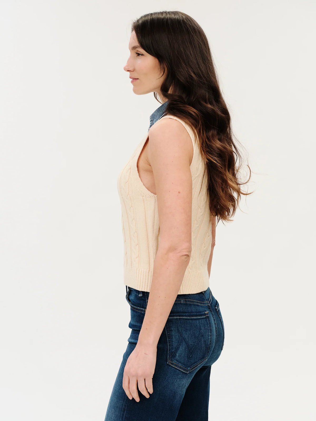 Monica Vest Off White - Six Fifty Clothing