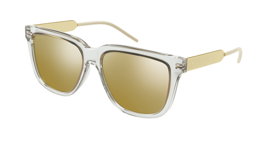 Crystal Gold Mirror Sunglasses - Gucci