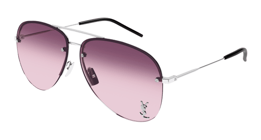Saint Laurent Meta Sunglasses Silver