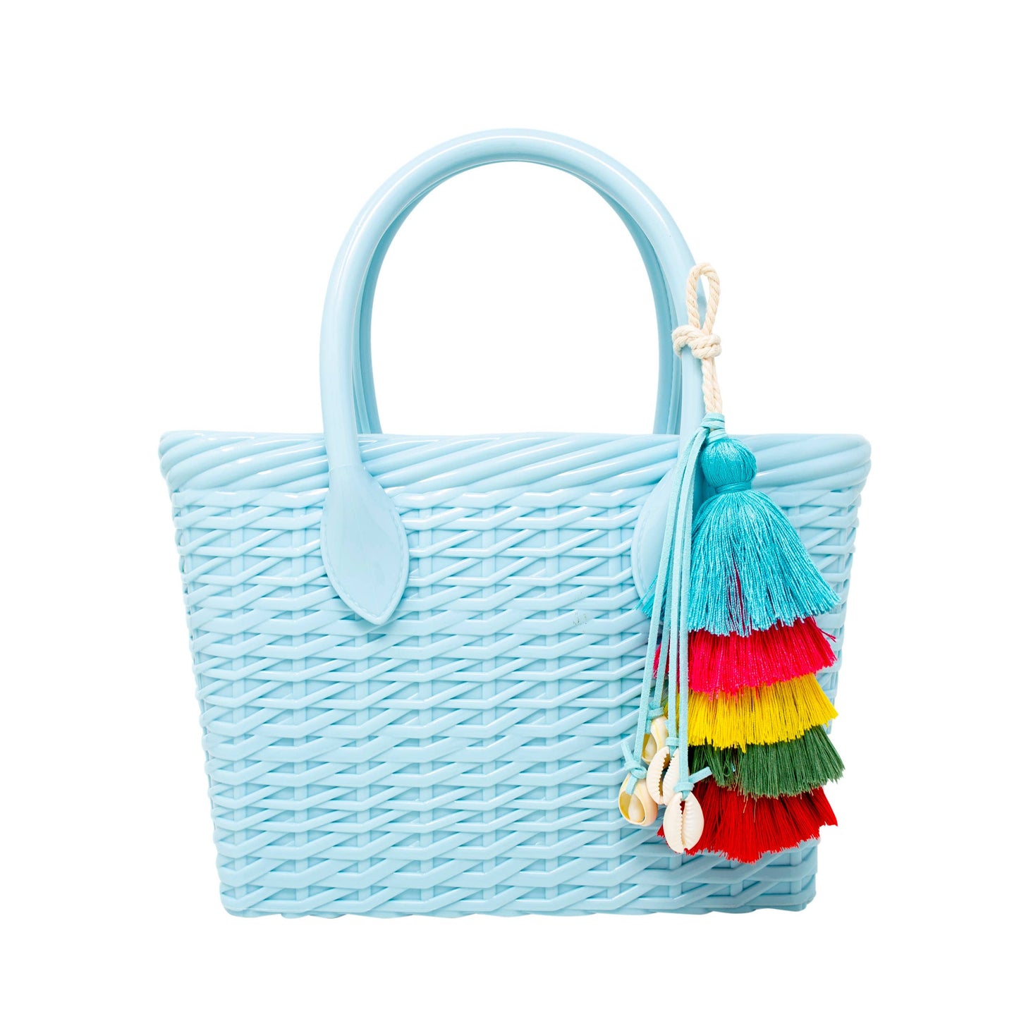 Jelly Weave Tote Bag Sky Blue - Tiny Treats