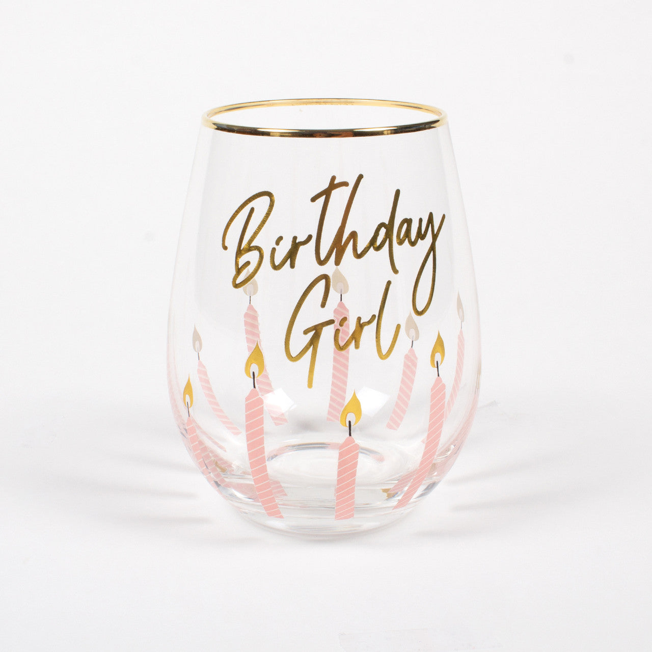 8 Oak Lane 20oz Stemless Wine Glass - Birthday Girl