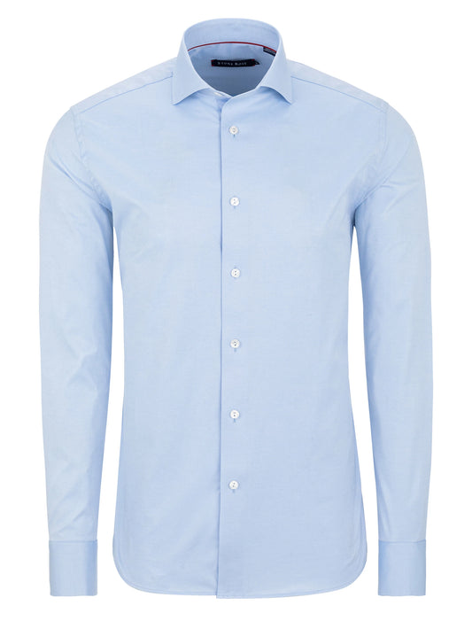 Stone Rose  Light Blue Dry Touch Long Sleeve Shirt