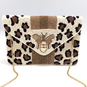White Cheetah Bee Bag - Jackie Z Style Co