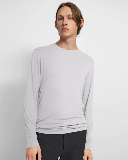 Essential Long-Sleeve Tee in Anemone Modal Jersey - Theory