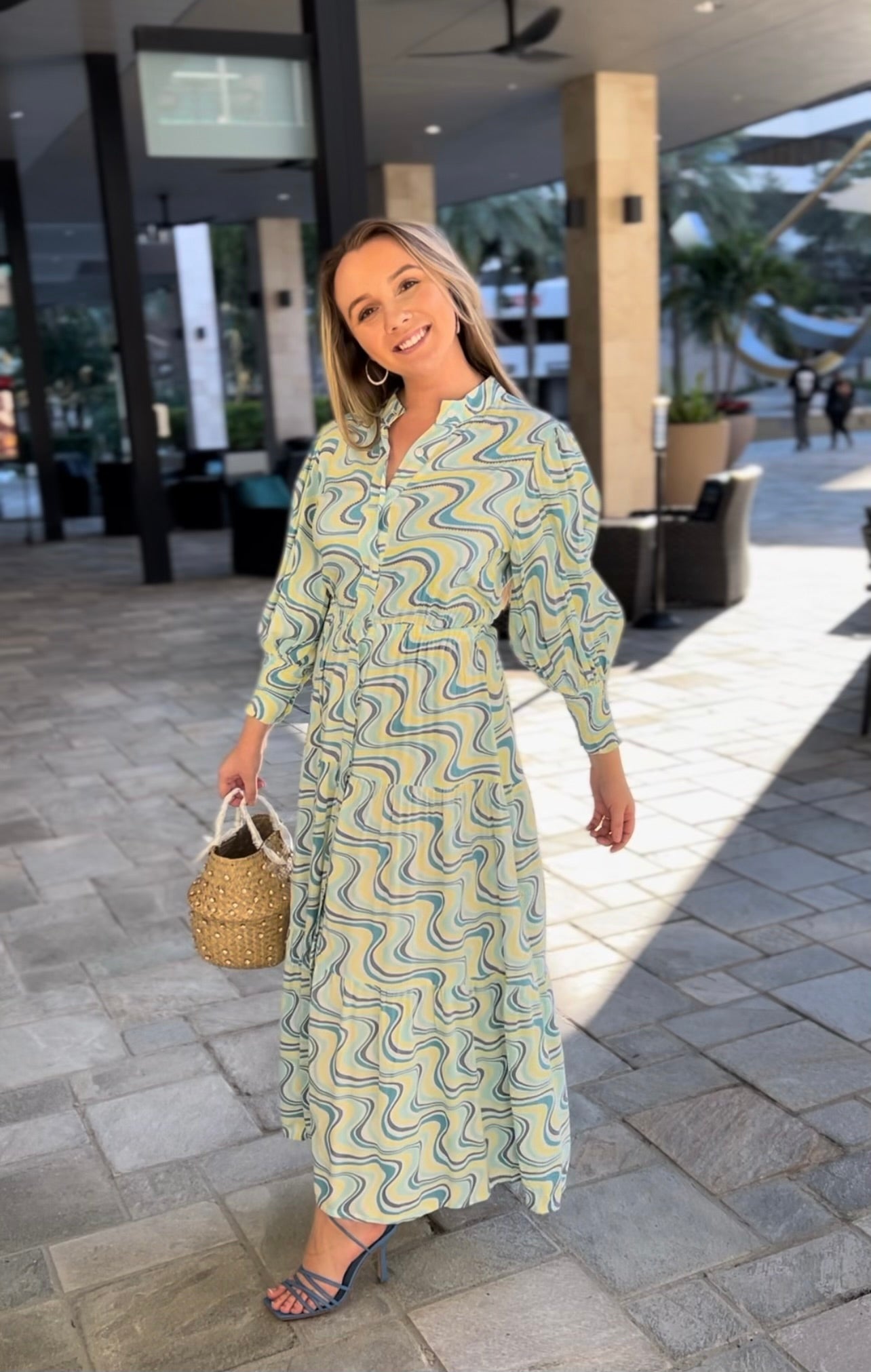 Skemo - Dream Wave Camille Long Dress Blue