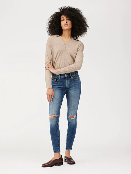 DL1961 - Florence Skinny Mid Rise Instasculpt Ankle Jeans