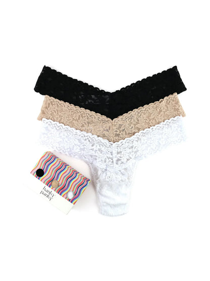 3 Pack Low Rise Thong - Hanky Panky
