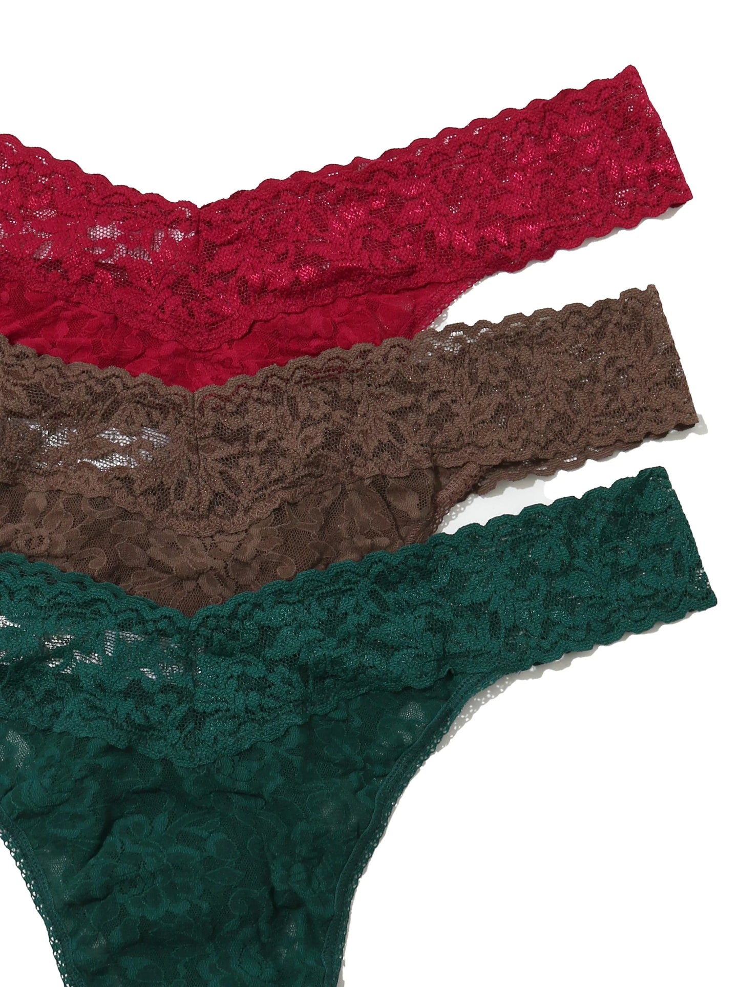 3 Pack Signature Lace Thong - Hanky Panky
