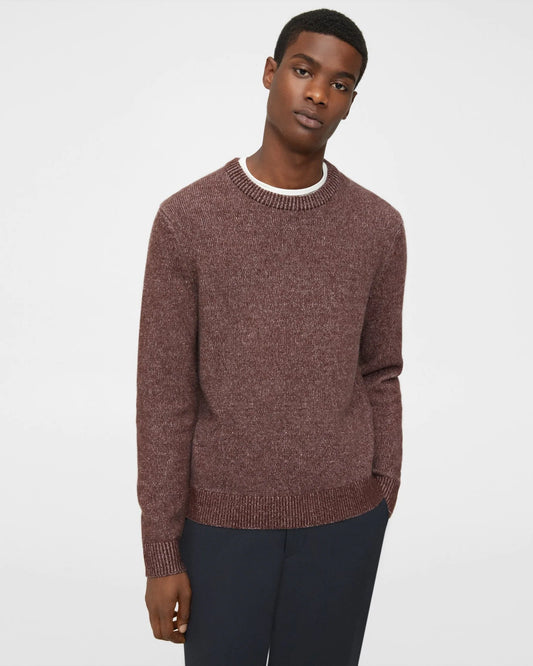 Theory Hilles Crewneck Sweater in Wool-Cashmere