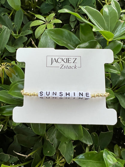 The "Sunshine" Single Strand Bracelet - Jackie Zstack