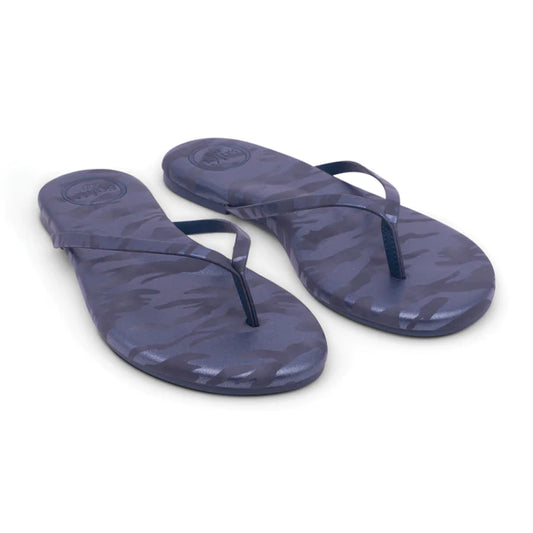 Solei Sea Indie Metallic Blue Camo Sandal