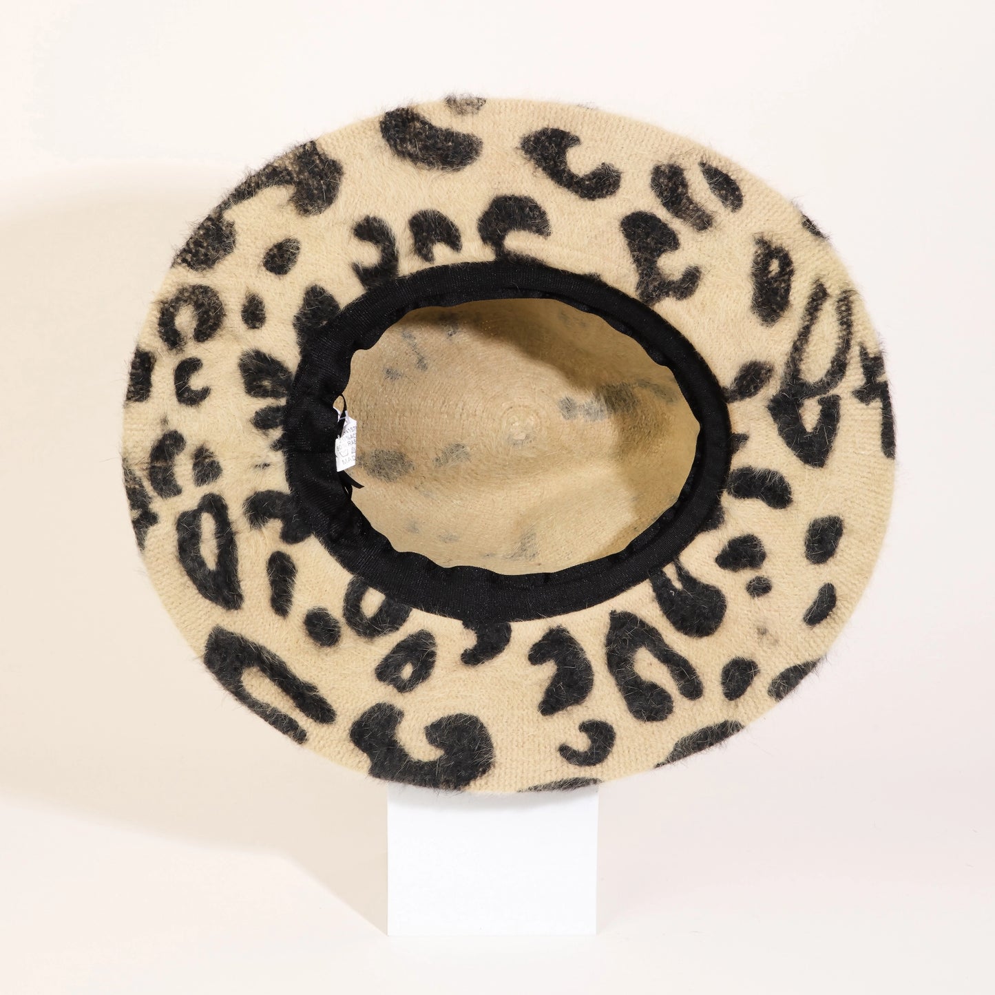 Leopard Print Faux Fur Fedora Hat - Collections By Fame Accessories