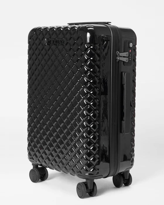 Carry On Suitcase Black Lacquer - MZ Wallace
