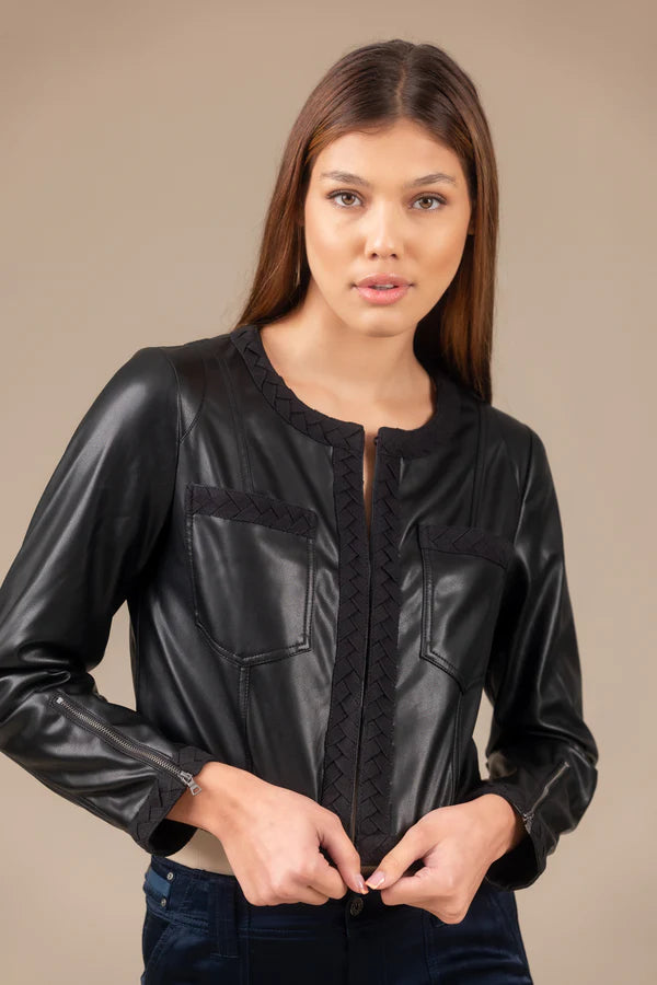 Marrakech Atlas Leather Braid Jacket