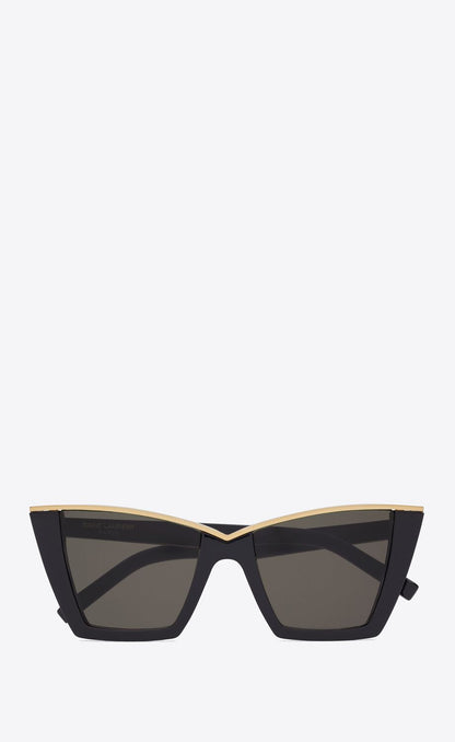 Acetate Sunglasses Black & Gold