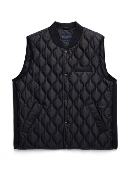 Stone Rose Navy Quilted Puffer Vest