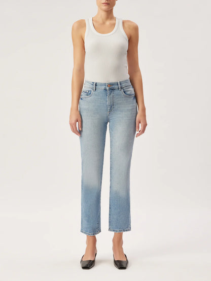DL1961 - Patti Straight High Rise Vintage Ankle Jeans Reef