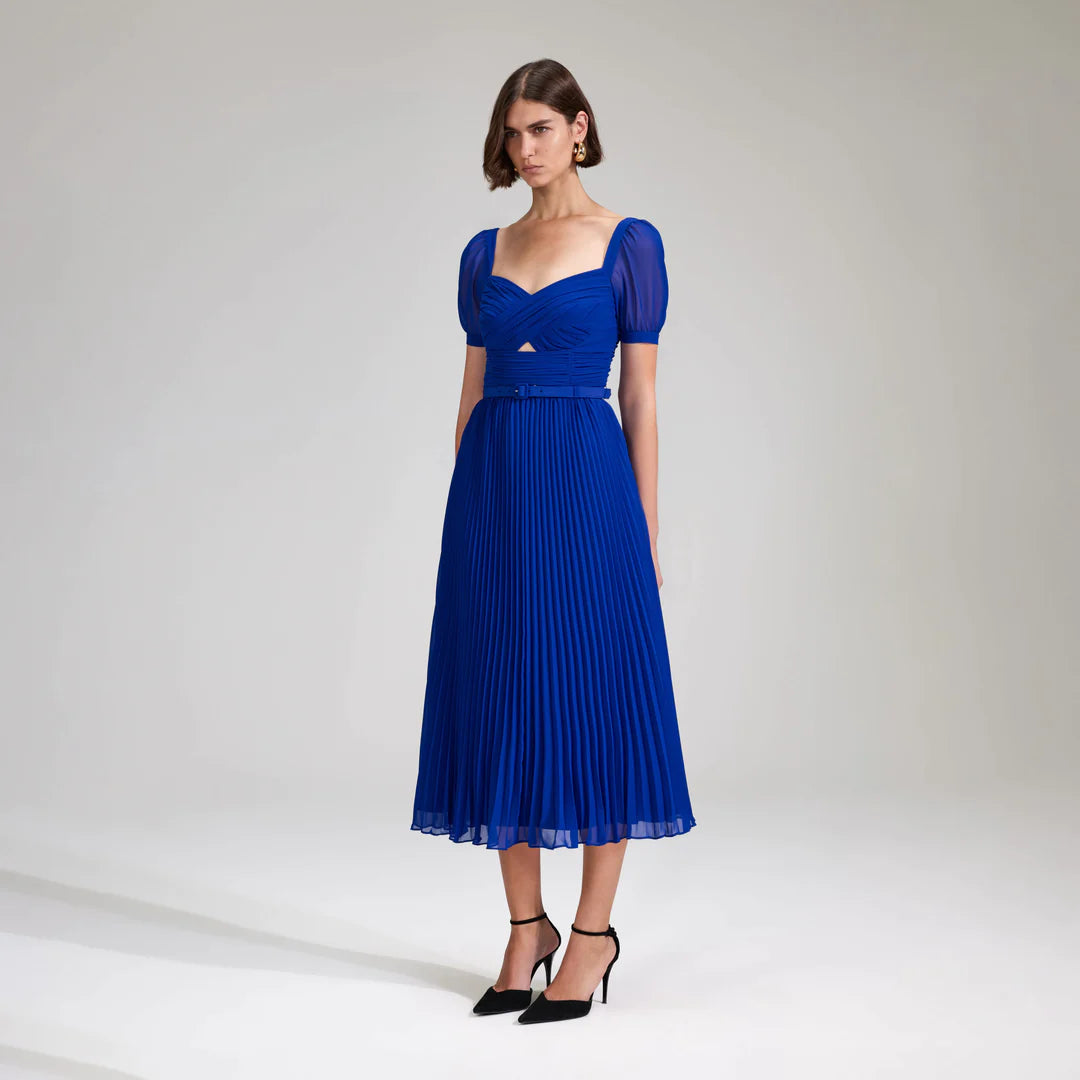 chanel mini navy blue dress