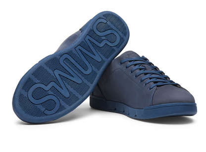 Breeze Tennis Leather Sneaker Navy - SWIMS