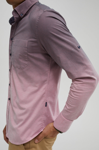 Stone Rose Dusty Lavender DryTouch® Woven Dip-Dyed Shirt