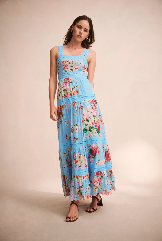 Tula Long Dress Sky Blue - Hemant & Nandita Tula Long Dress Sky Blue - Hemant & Nandita