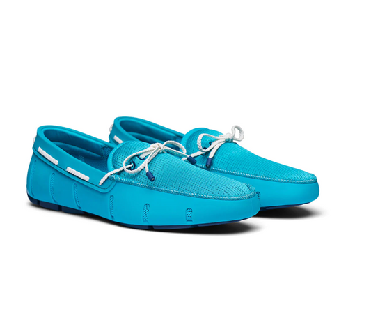 Swims Braided Lace Loafer Cerulean 