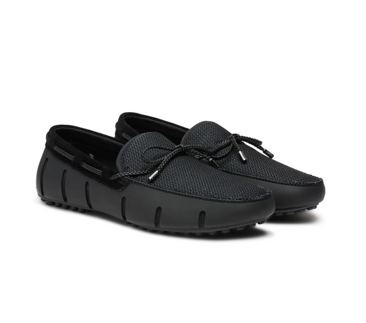 Swims Braided Lace Lux Loafer Drive Black