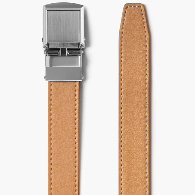 Slide Belt Classic Leather Skinny Belt