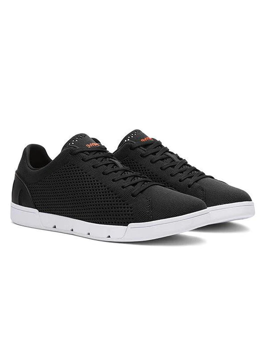 Black & White Tennis Knit Sneaker - SWIMS