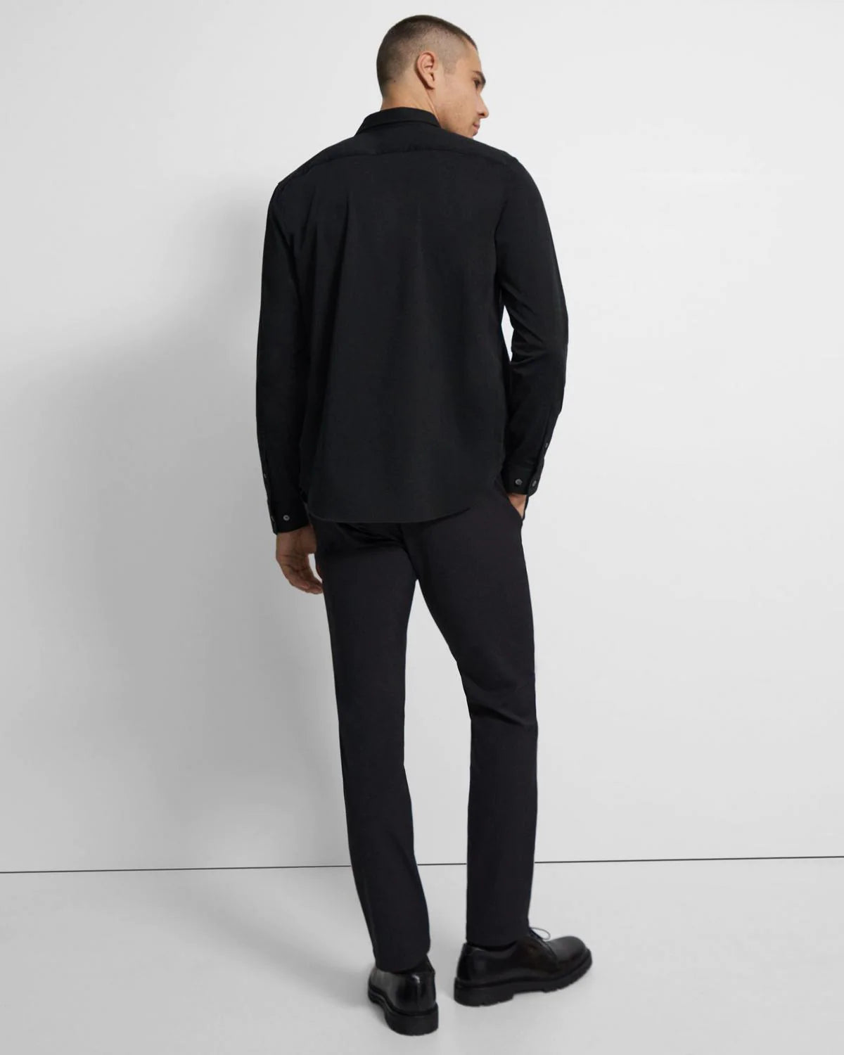 Theory - Sylvain Structure Knit Tailored Shirt