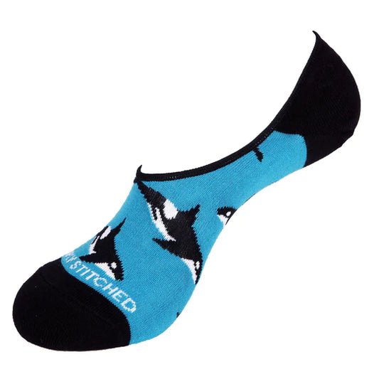 Orcas No Show Socks - Unsimply Stitched